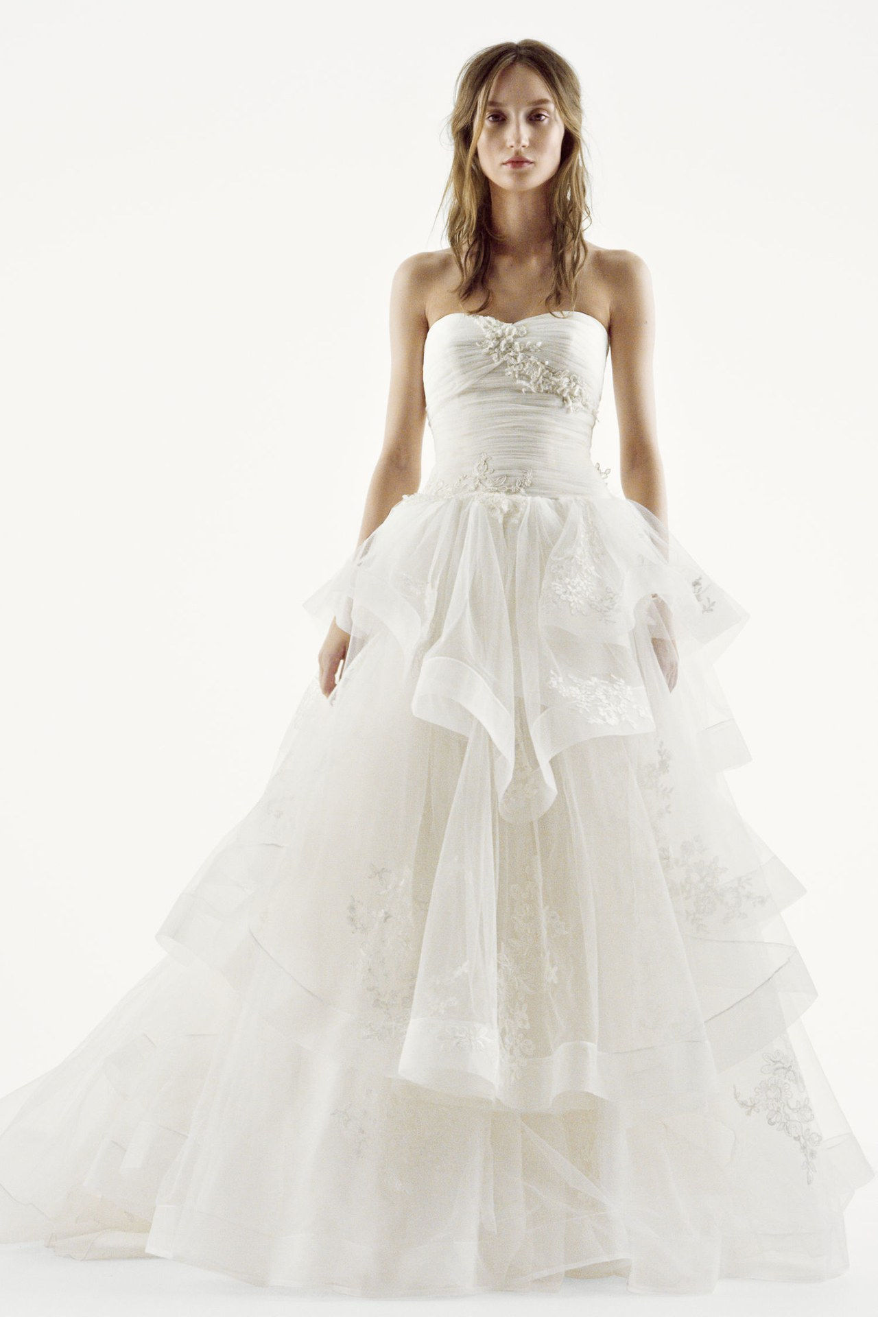 2 new vera wang wedding dresses wedding gowns davids bridal white by vera wang 0106 courtesy