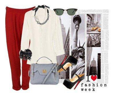 0128 polyvore outfit idea red