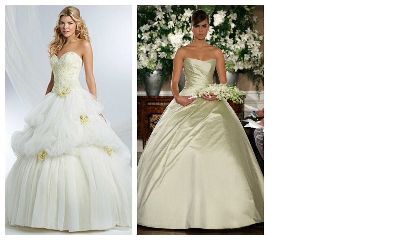 3 non white wedding dresses wedding gowns 0205 courtesy