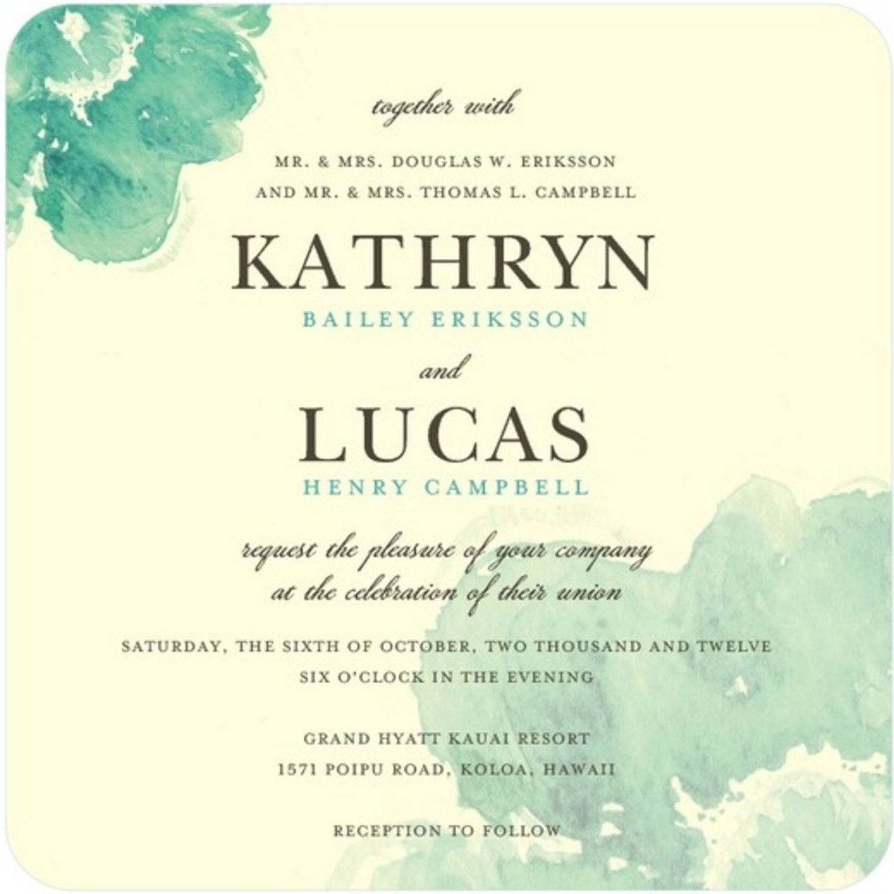 3 watercolor wedding invitations 0903