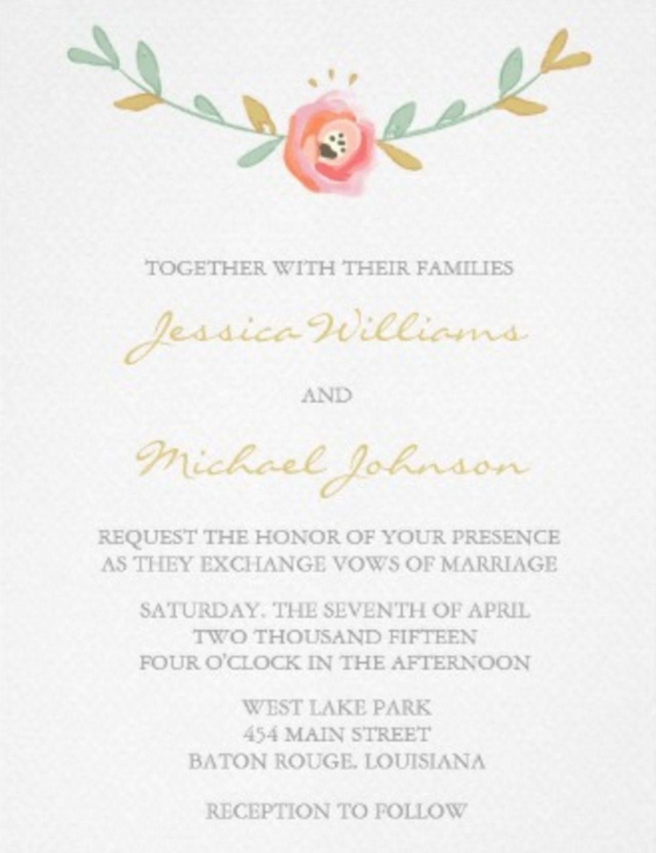5 watercolor wedding invitations 0903