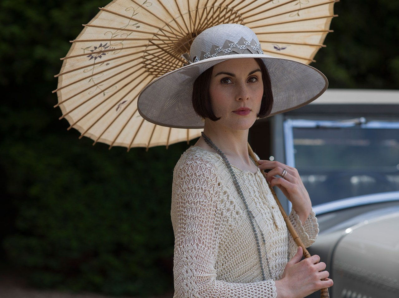 Downton abbey season 6 lady mary style hat parasol
