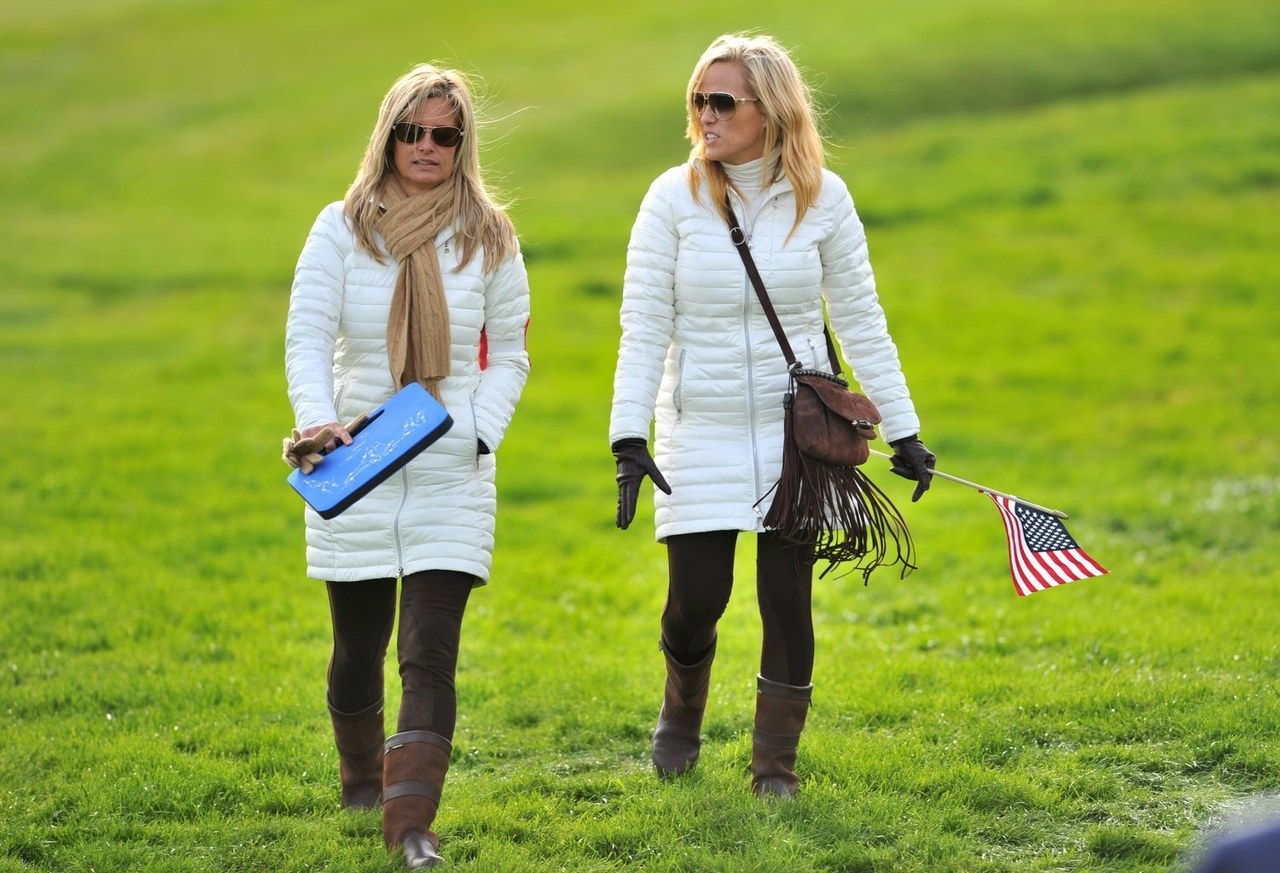 ryder cup wives matching outfits white jackets