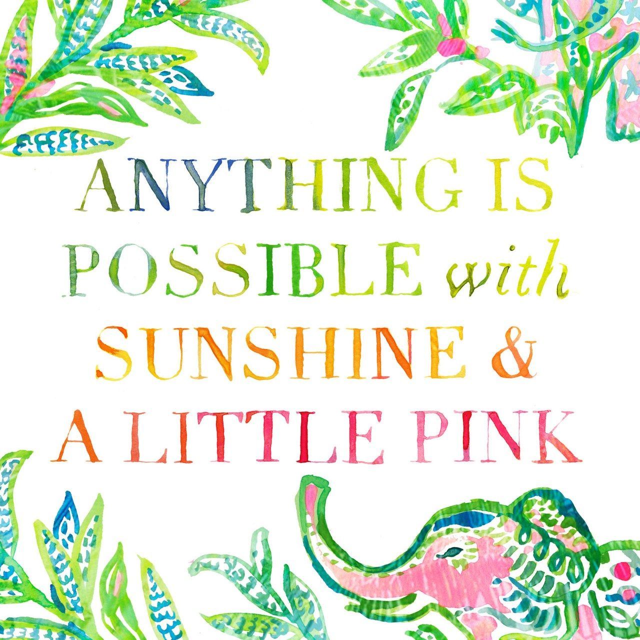 lilly pulitzer quote sunshine happy